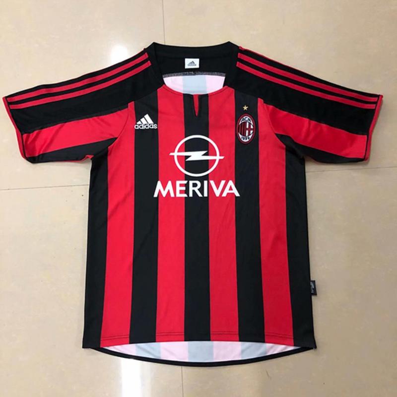 AAA Quality AC Milan 03/04 Home Soccer Jersey